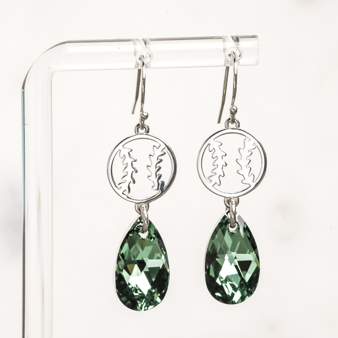 Baseball ~ Softball Small Dangle Earrings (Hook Style)