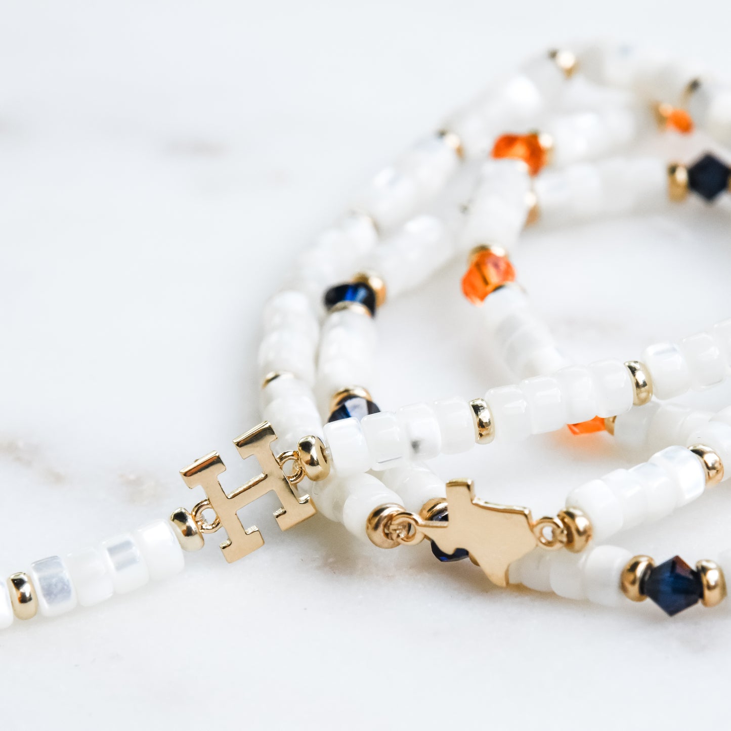 Block H Mother of Pearl Bracelet