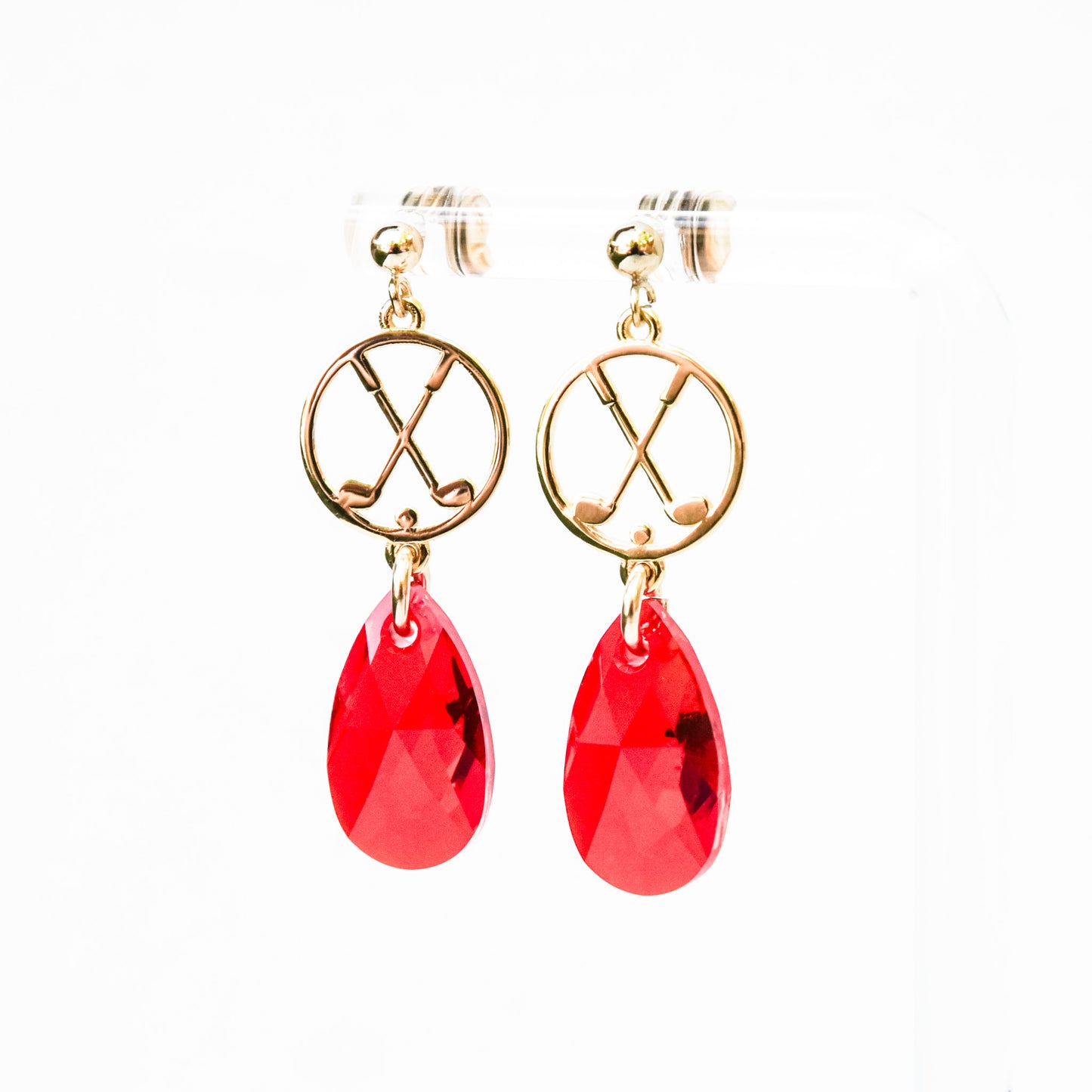 Golf Small Dangle Earrings (Post Style)