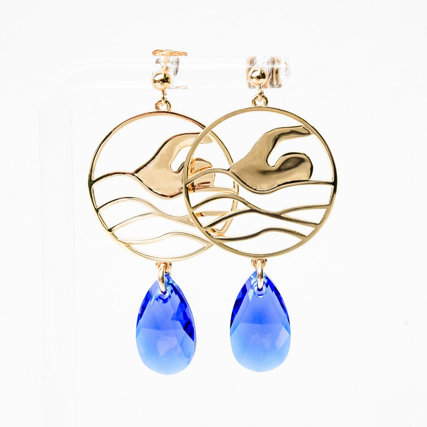 Swim Large Dangle Earrings (Post Style)
