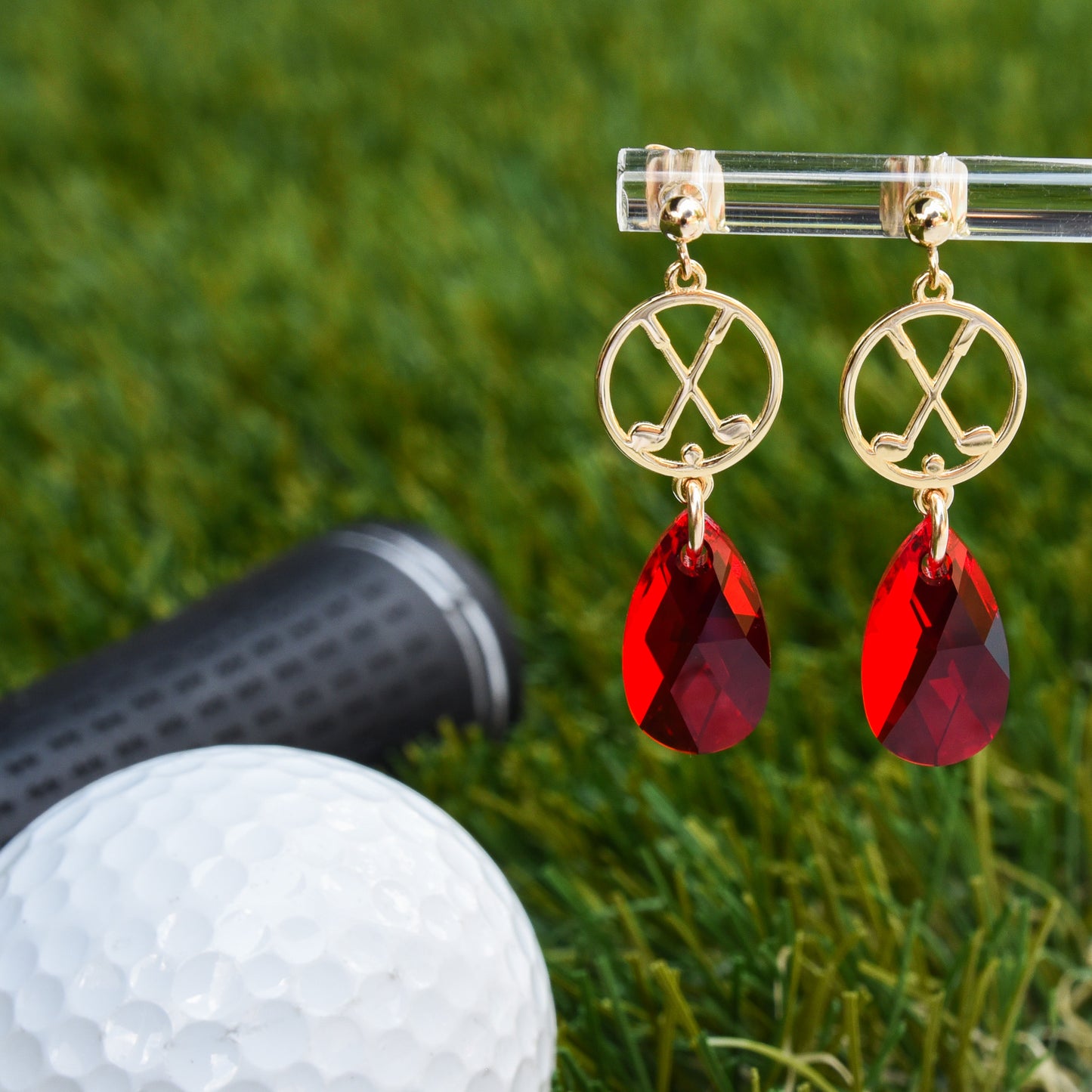 Golf Small Dangle Earrings (Post Style)