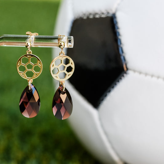 Soccer Small Dangle Earrings (Post Style)