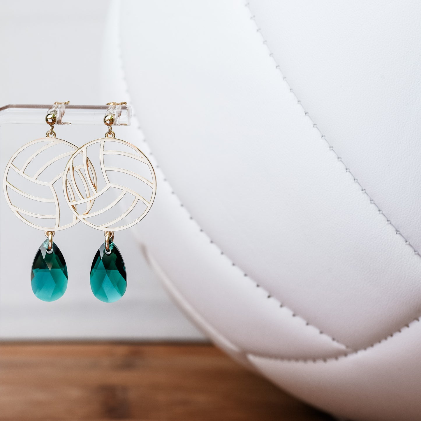 Volleyball Large Dangle Earrings (Post Style)